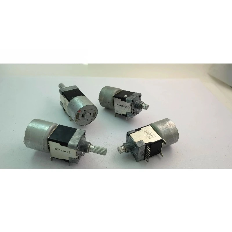 DELTA1615 듀얼 모터 전위차계 20KAX2 50KAX2 100KBX2-1 탭 없는 핸들