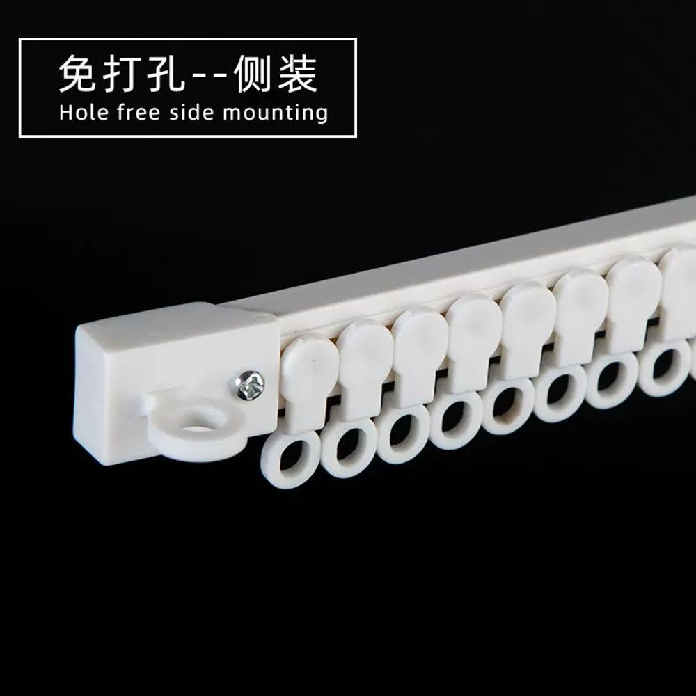 천장 부착식 무타공 커튼봉 이불 빨래걸이 베란다 원룸 24mm - 상세 이미지 5