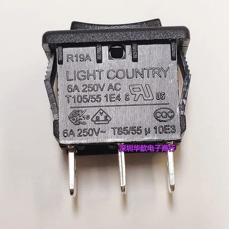 13x19 3핀 위치 비재설정 선박형 스위치 UL 대만 LI-GHT COUNTRY R19A