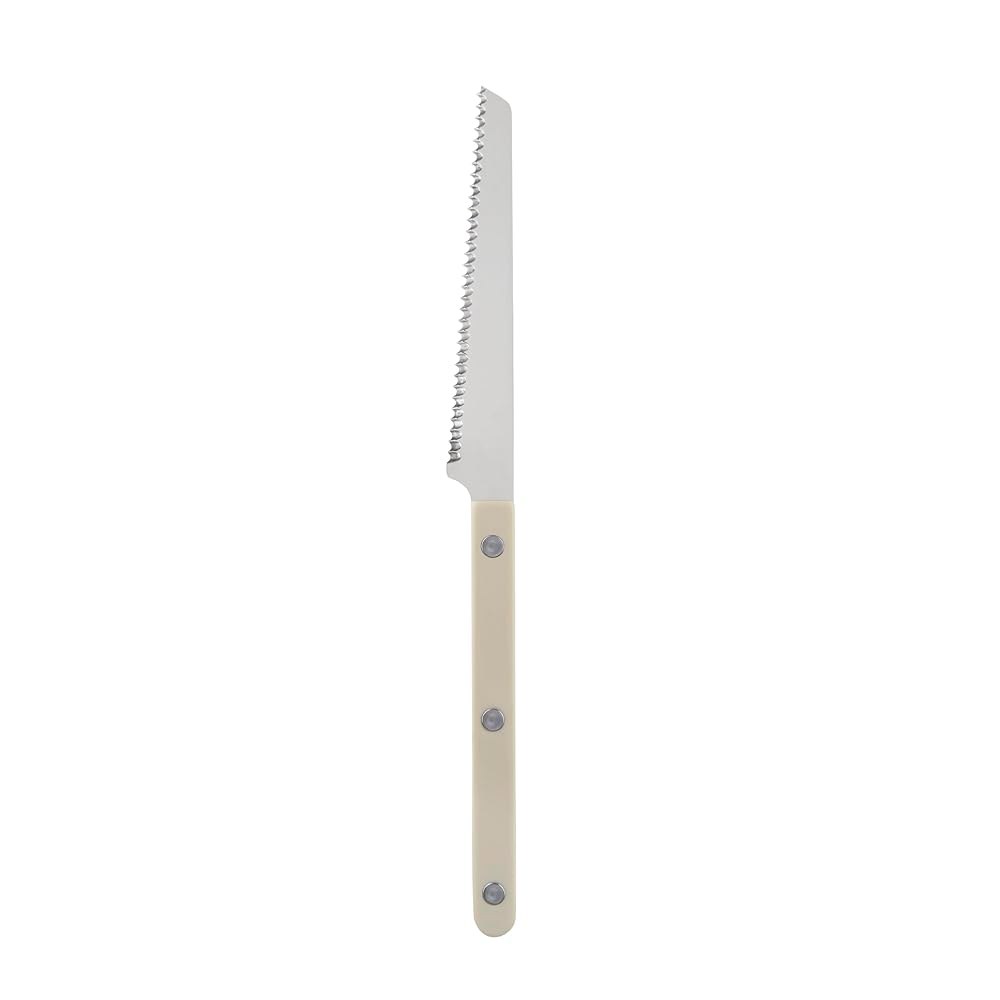 Sabre Paris - 톱니 나이프 21.6cm(8.5인치) 토마토, 빵에 라이트 비스트로 화려한 식기세척기 스틸 스테인리스 마감 사용 컬렉션 적합 나일론 가능 카키 및 레몬, - 상품 이미지