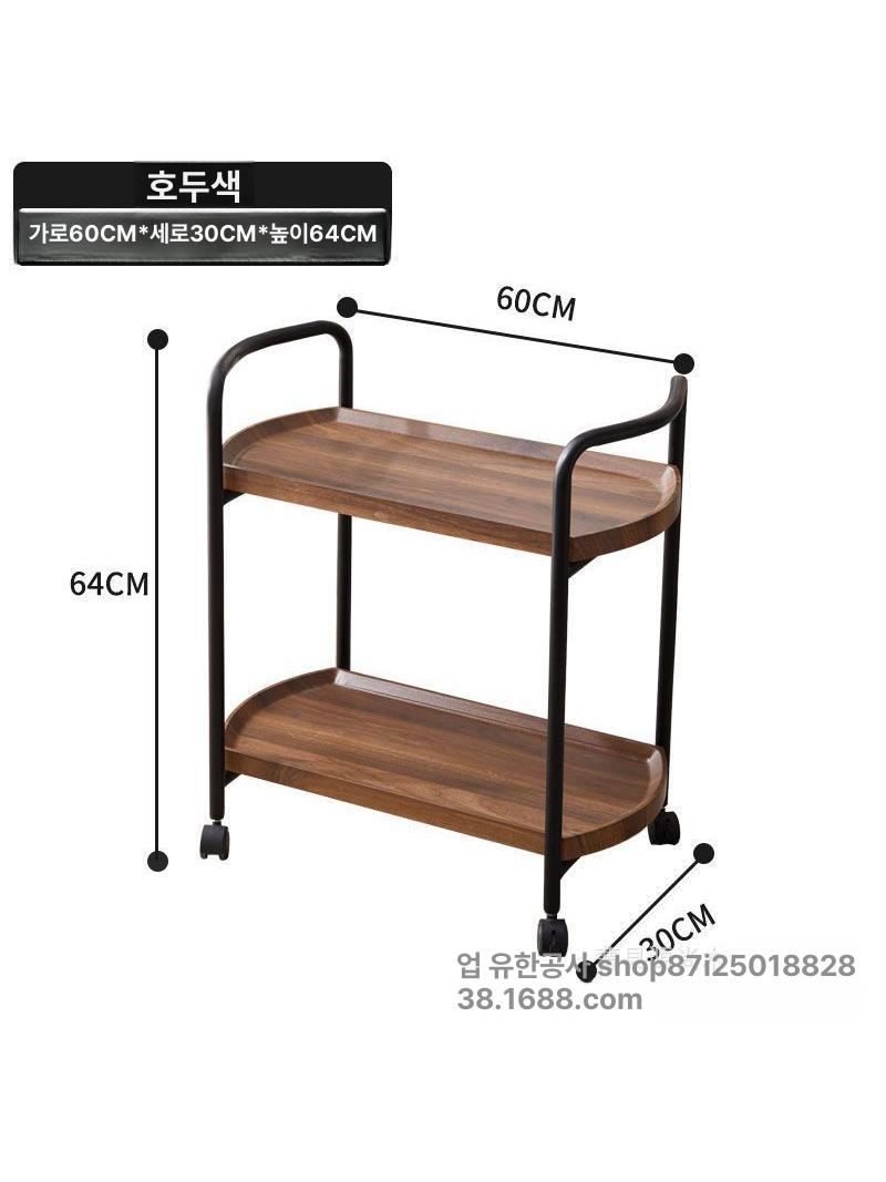 원목트롤리 주방 서빙카트 와인 가정용 협탁 빈티지 - 상세 이미지 4