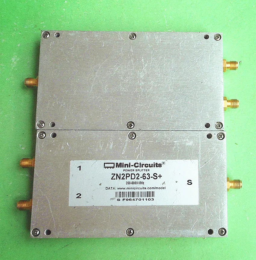 미니 회로 ZN2PD2-63-S 350-6000MHz 2 웨이 DC 패스 전력 분배기