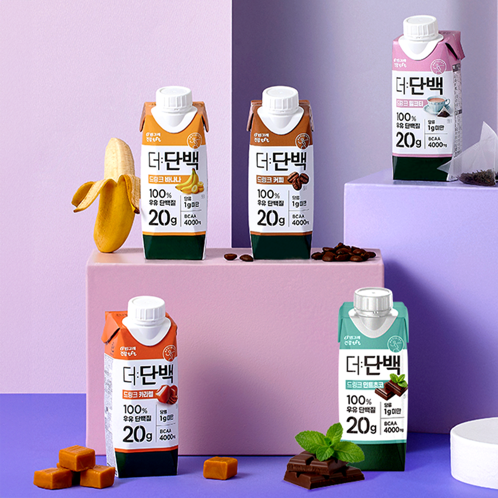 빙그레 더단백 드링크 단백질음료 민트초코, 250ml, 18개 이미지 4