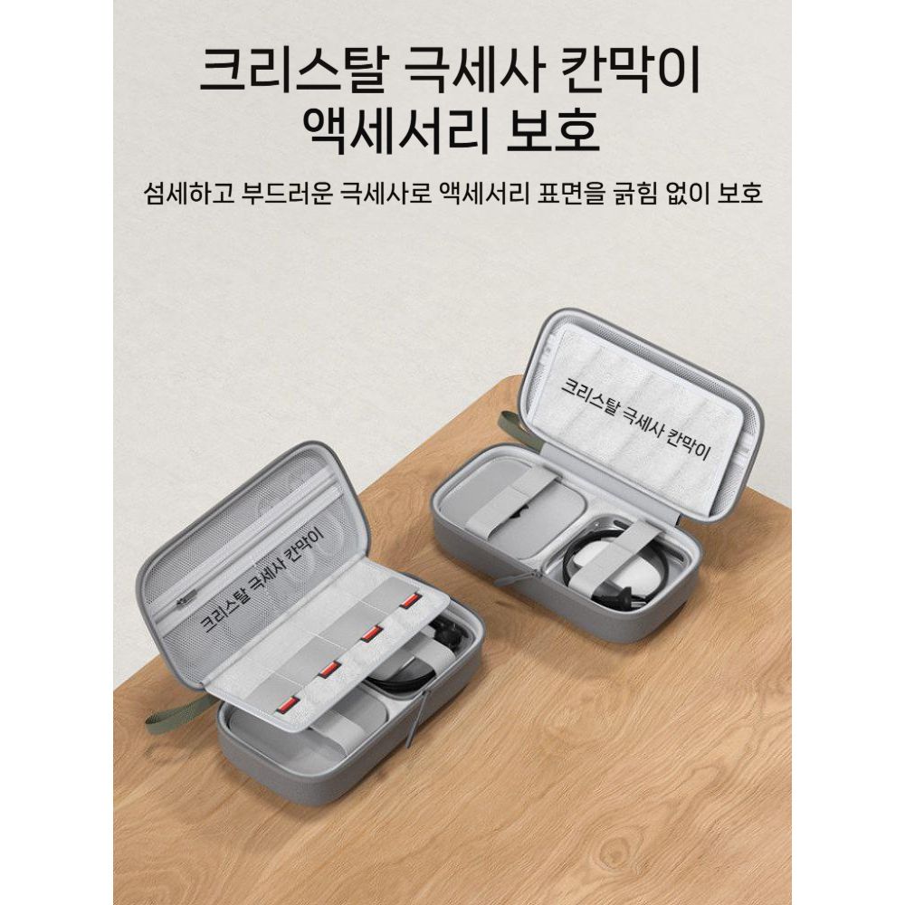 맥미니 M4 프로 가방 저장 케이스 키보드 마우스 보조 배터리 충전기 하드 수납 파우치 - 상세 이미지 4