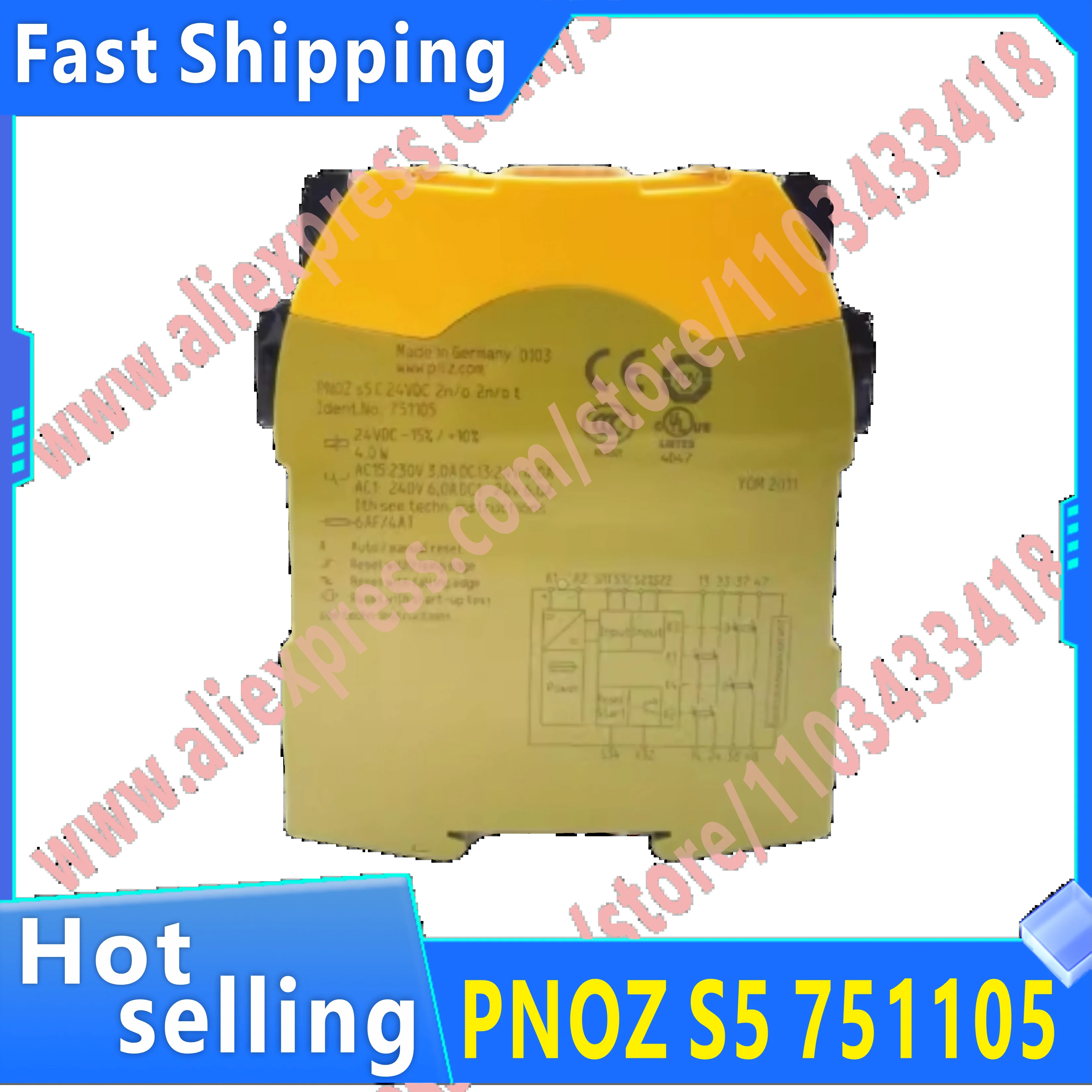 원본 PNOZ S4 751104 750104 S5 751105 안전 릴레이