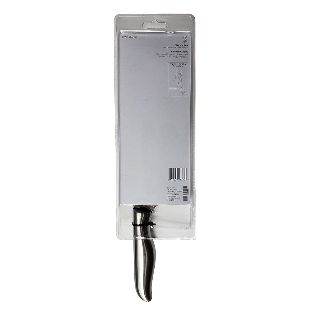 Cuisinart 클래식 컬러 밴드 블랙 17.8cm(7인치) 가드 나이프 포함 산토쿠 C77CS-7SANBK - 상세 이미지 2
