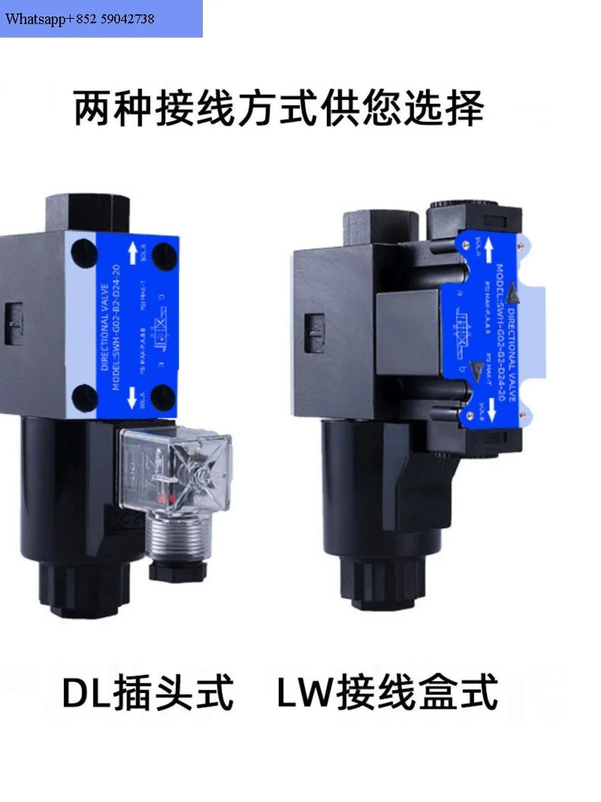 SWH-G02/03-C2/B2/C3/C4/C5/C6/D2-D24/A220-10/20유압 전자기 방향 밸브