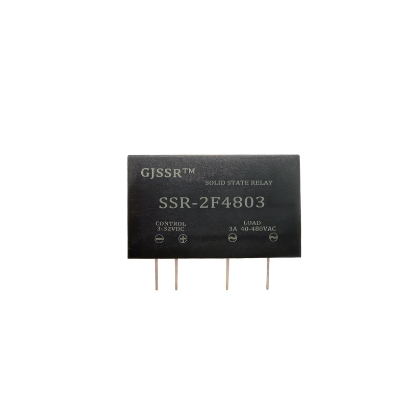 PCB 핀 타입 솔리드 스테이트 릴레이 단일 행 SSR3A5A10A DC 제어 AC 소형 듀얼 트랙 레일 모듈