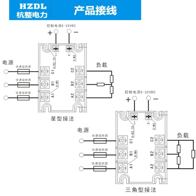 3상 솔리드 스테이트 릴레이 40A DC 제어 AC MGR-3 032 3840Z SSR JGX 전기 가열
