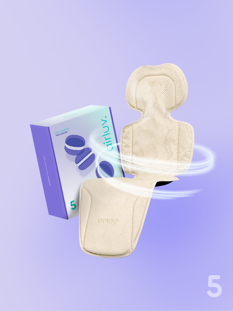 네이버 폴레드 POLED 폴레드 에어러브5 마카롱 무선리모콘 통풍 쿨시트 유모차 카시트 라이너