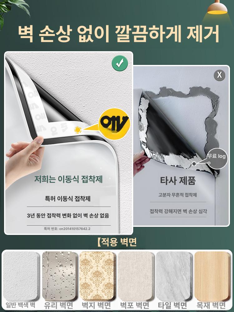 붙이는화이트보드 자석칠판 투명 학원 사무실 보드판 사무실 초두께 0.8mm 50x60cm - 상세 이미지 2