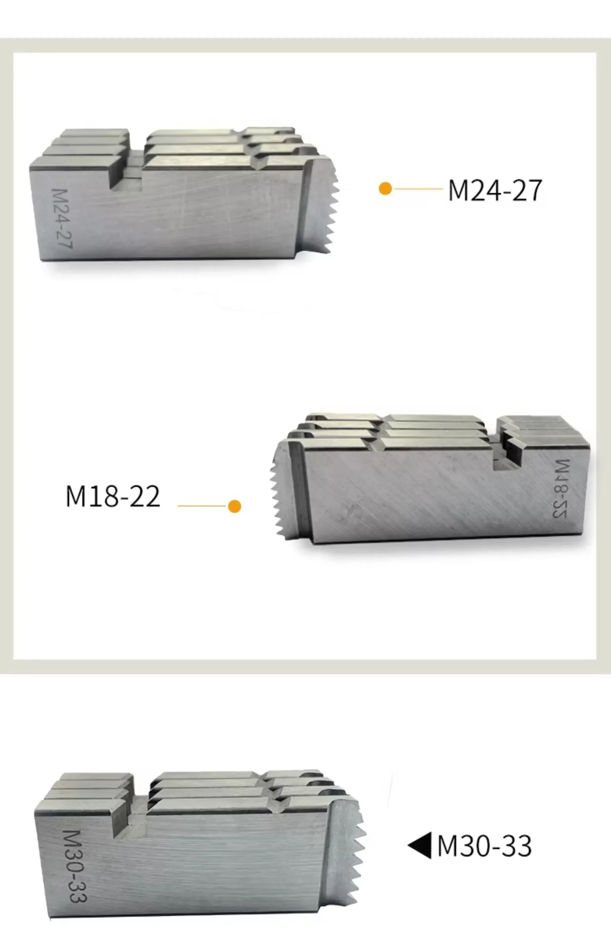 전동 나사 절삭기 다이 M10 M12 M14 M16 M18 M20 M22 M24 M30 M45 M52 절삭 공구 미터법 파이프