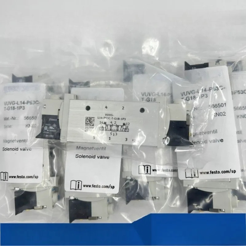 FESTO 솔레노이드 밸브 566501 VUVG-L14-P53C-T-G18-1P3 부품