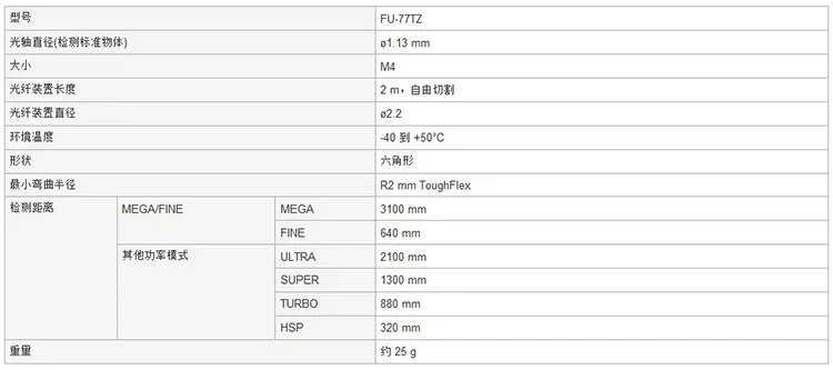 FU-77TZ KEYENCE 광섬유