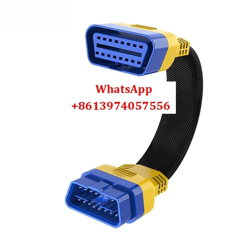 OBD 연장 케이블 자동차 OBD2 테스터 범진단 인터페이스 수-암 어댑터 16핀 16코어