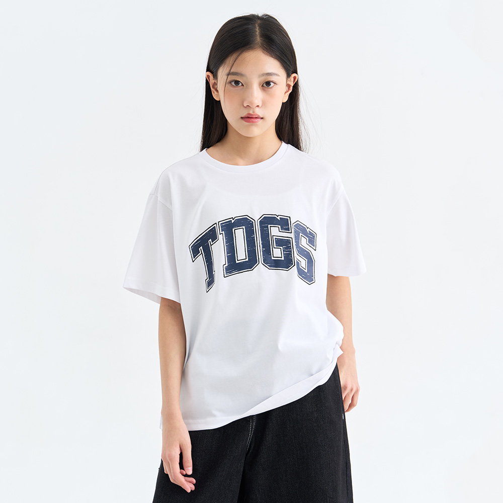 더데이걸 로고 박시 반팔 티셔츠 TGRA26307 - 상품 이미지