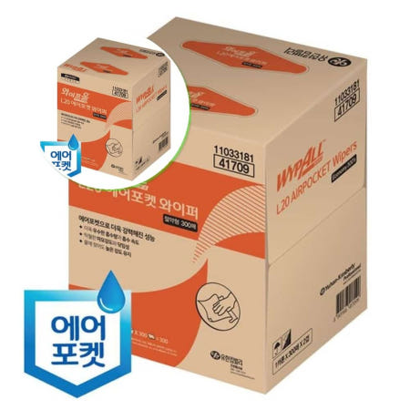 쌍문상회 L20 에어포켓 와이퍼 절약형 300매x1카톤 41709