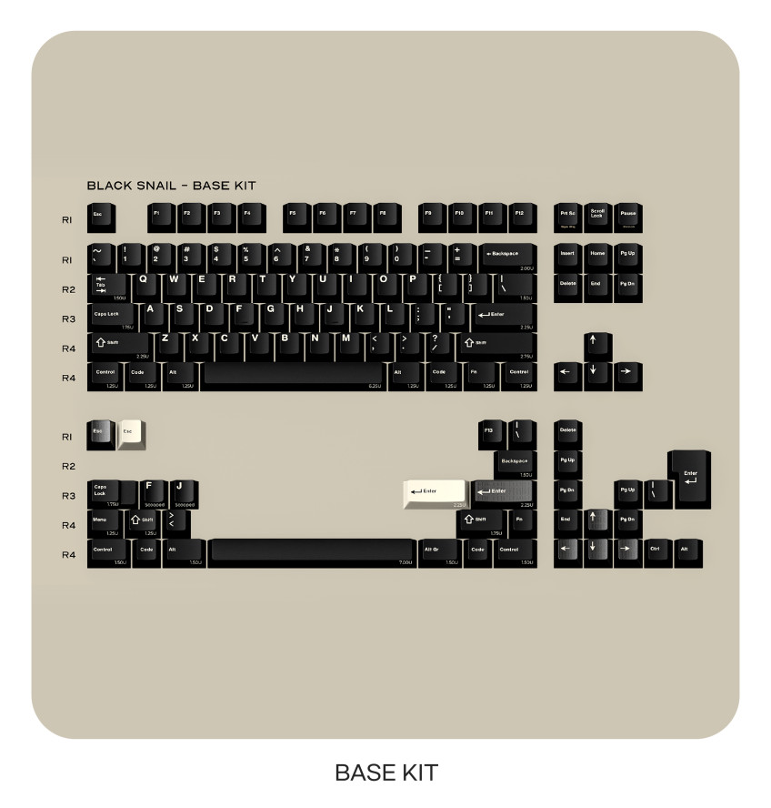 GMK CYL Black Snail 베이스 키캡 판매처 상세 정보 이미지 2