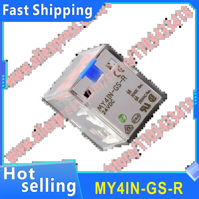 오리지널 MY4IN-D2-GS-R MY4IN-GS-R MY4IN-D2-GS MY4IN-GS 24VDC 중전력 릴레이