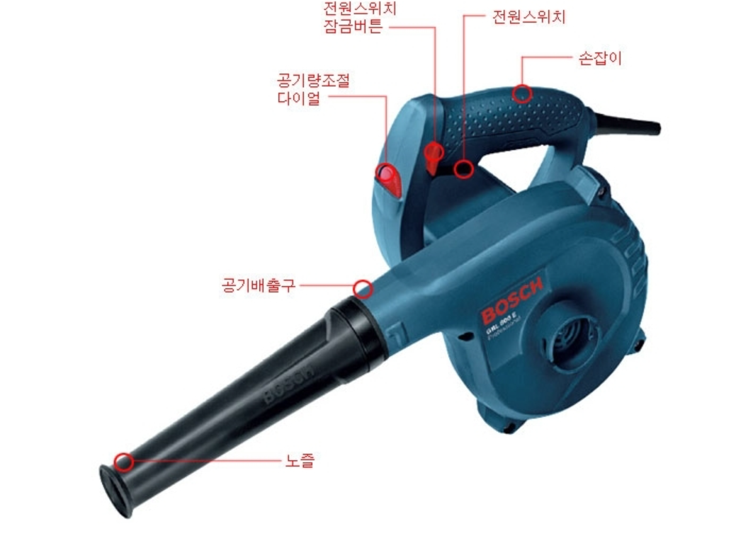 낙엽청소 제설작업 브로워 블로워 송풍기 청소기 보쉬 - 상세 이미지 3