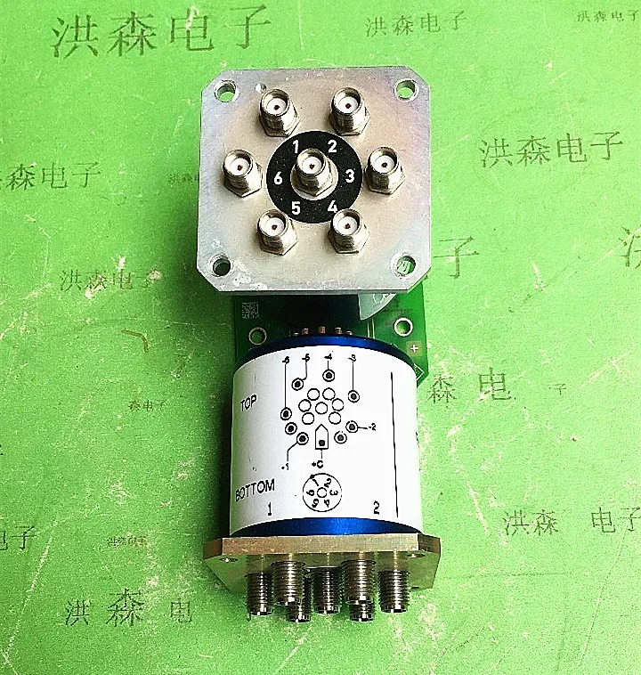 RADIALL R573403610 SP6T DC-18GHz 28V RF SMA 마이크로파 동축 스위치