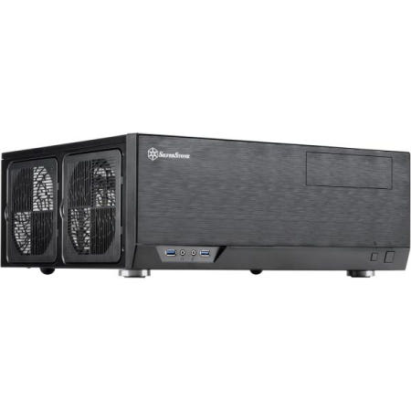 [해외]실버스톤 테크놀로지 GD09 홈 시어터 PC HTPC 컴퓨터 케이스 인조 알루미늄 디자인