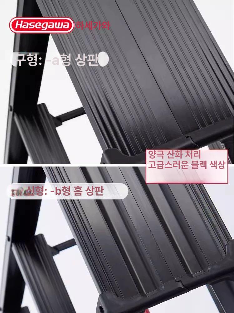 모델 가정용 경량 래더 사다리 자전거 소형 턱걸이 접이식 선반 실내 - 상세 이미지 2
