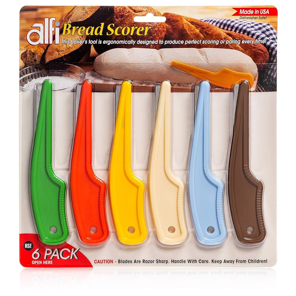 Alfi Bread Scorer - 빵 베이킹용 나이프 스코어링 도구 (6팩) 베이커용 미국 사워도우 제조 - 상품 이미지