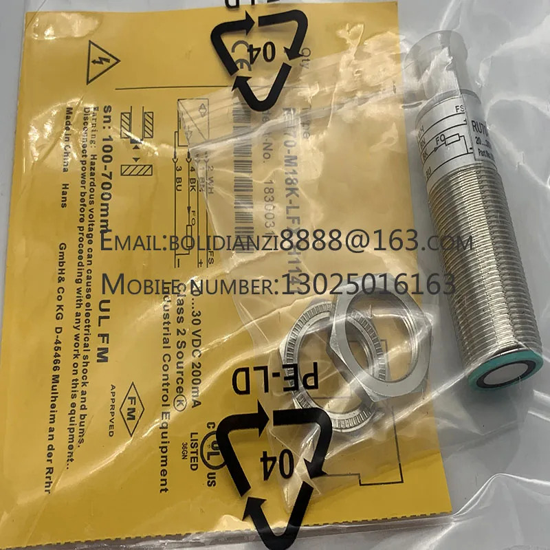 RU70U-M18M-UP3X2-H1151 오리지널 초음파 센서