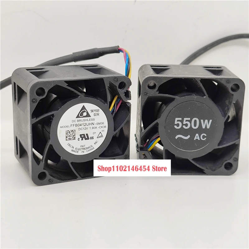 델타 FFB0412UHN-SM36 DC 12V 1.90A 4선 냉각팬1개