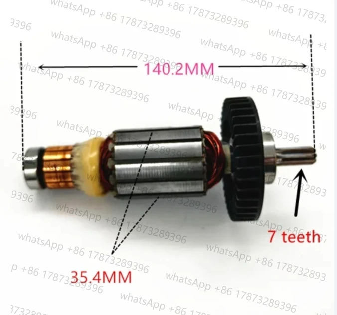 7개톱니 220-240V 로터 모터 아마추어 519199-5 DTW450 DTW450RFENo.31