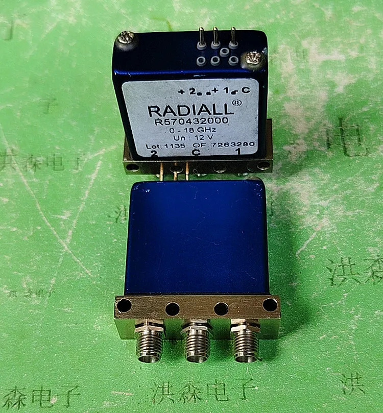 RADIALL SPDT RF SMA 마이크로파 동축 스위치 R570432000 R570423000 12V 28V 0-18GHz