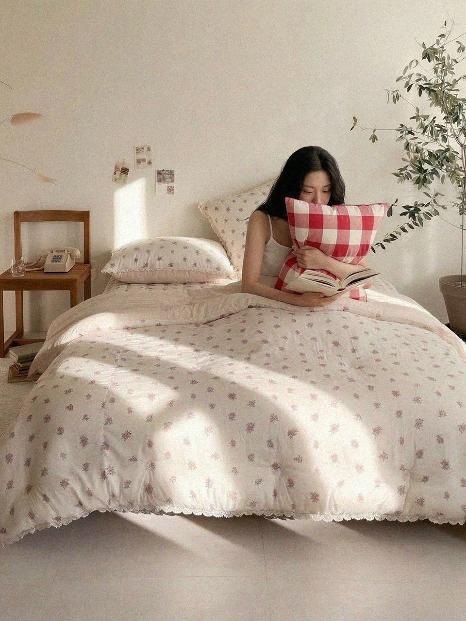 프리미엄 먼지없는 알러지케어 옥수수솜 로즈베일리 쁘띠토숀 텐셀 모달100 차렵이불 3종 풀세트 10%