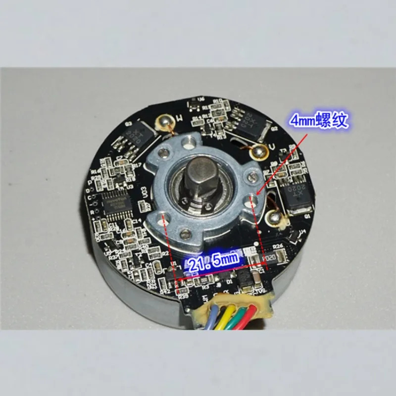 5520 외부 로터 고토크 브러시리스 모터 6V-12V 볼 베어링 50mm 정방향 역방향
