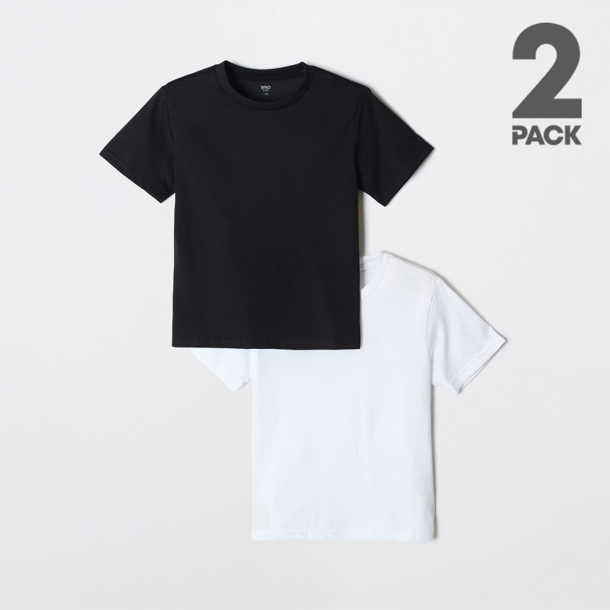 [2장 이상 20%][2PACK] 스파오키즈 COOL 레귤러핏 반팔 티셔츠 SPRWGA9KU2