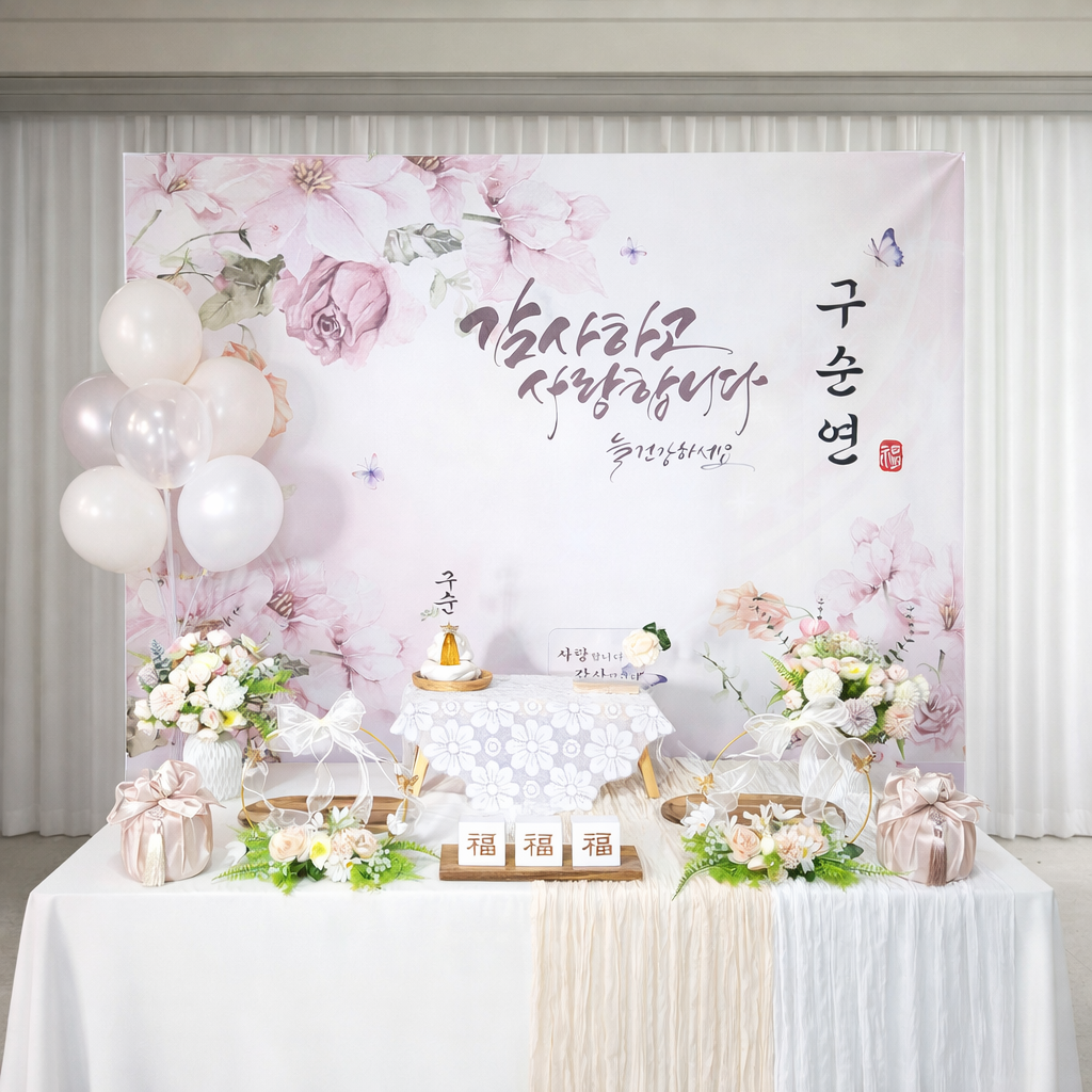 구순상차림대여 졸수연 셀프잔치상 90세 생신 B03블라썸 구순상 - 상품 이미지