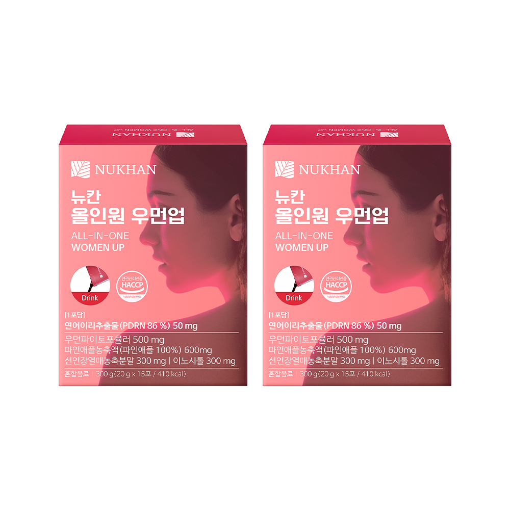 뉴칸 여성 올인원 우먼업 액상 뷰티 스틱(30포) PDRN+이노시톨+콜라겐+어성초 - 상품 이미지