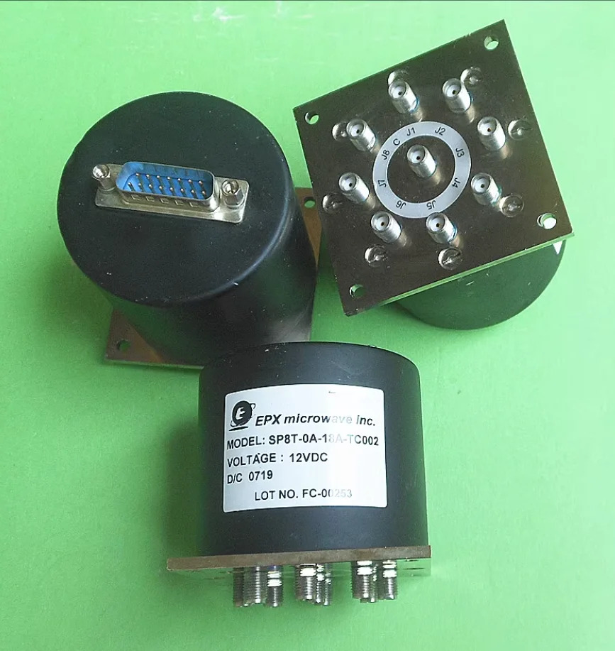 EPX SP8T-0A-18A-TC002 SP4T-0A-18A-TC002 SP6T-0C-18A-TC002 12V 18GHz SP8T SP4T SP6T SMA rf 동축 스위치