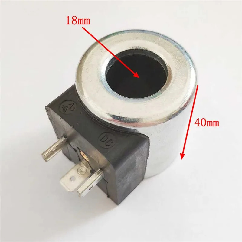 굴삭기 롱공 솔레노이드 밸브 코일 헤데케 유압 pu-mp 내경 18mm 높이 40