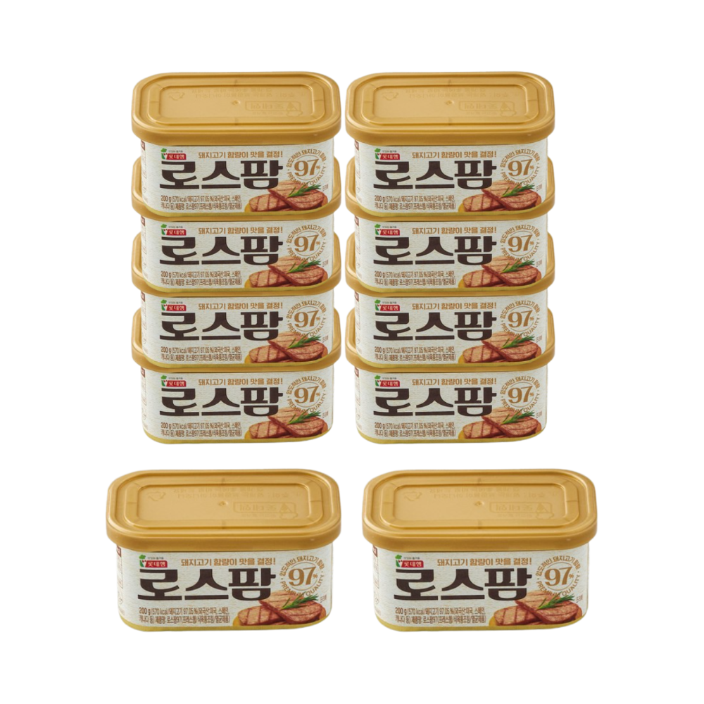 롯데햄 로스팜97 200g x10캔 통조림 햄 - 상품 이미지