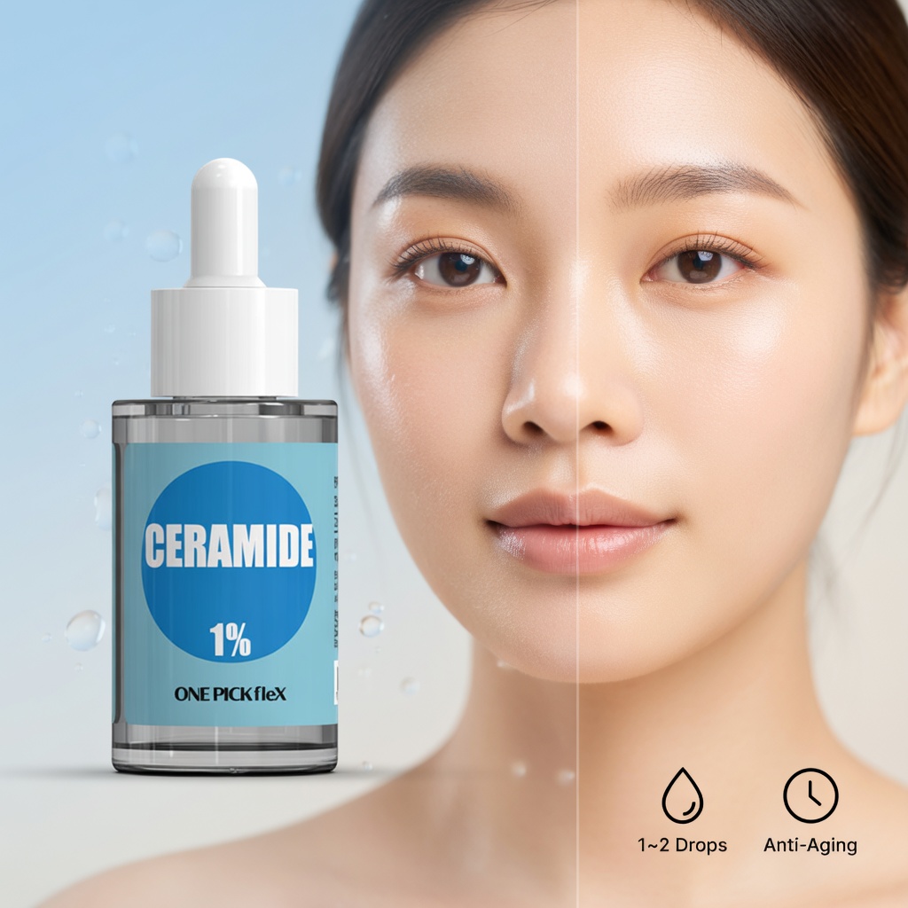 세라마이드 10000ppm 원액 리포좀 1% 30ml 원픽플렉스 보습 건성피부 탄력 속건조 이미지 3