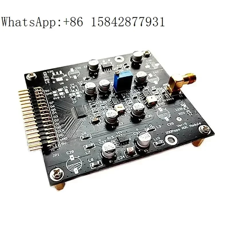 고속 ADC08200 모듈 200Msps 8비트 ADC 2단계 증폭 단일 전원 공급