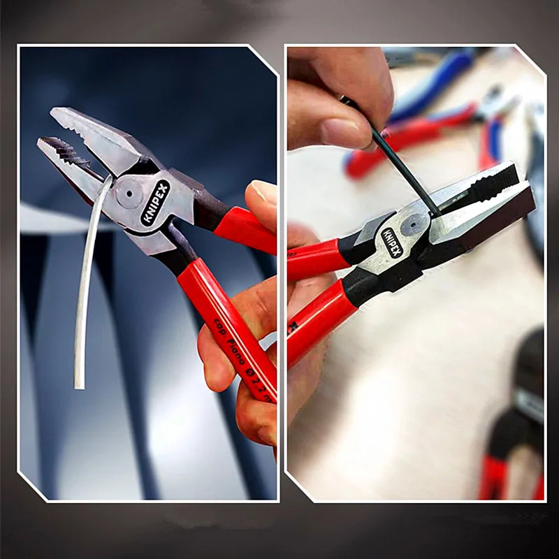 독일 오리지널 KNIPEX 전기 펜치 플랫 산업등급 와이어 02 03