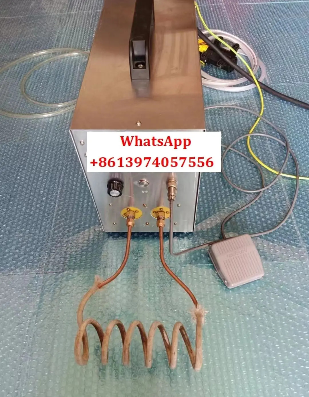 금속 열처리 구리 철 스테인리스강 용해 브레이징 12kW 리퍼주파수로