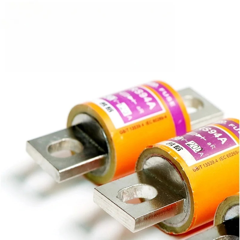 RS94A 60A 75A 80A 100A 120A 125A 150A 175A 200A 225A 250A 300A 500V 원형 튜브 볼트 연결 고속 퓨즈
