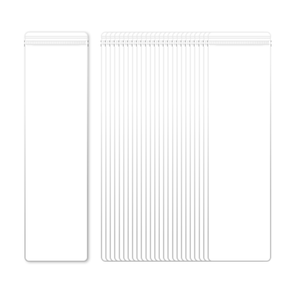 롱사이즈 PVC 지퍼백 두꺼운 투명 액세서리 포장 7x26cm, 100매, 1개 - 상세 이미지 3