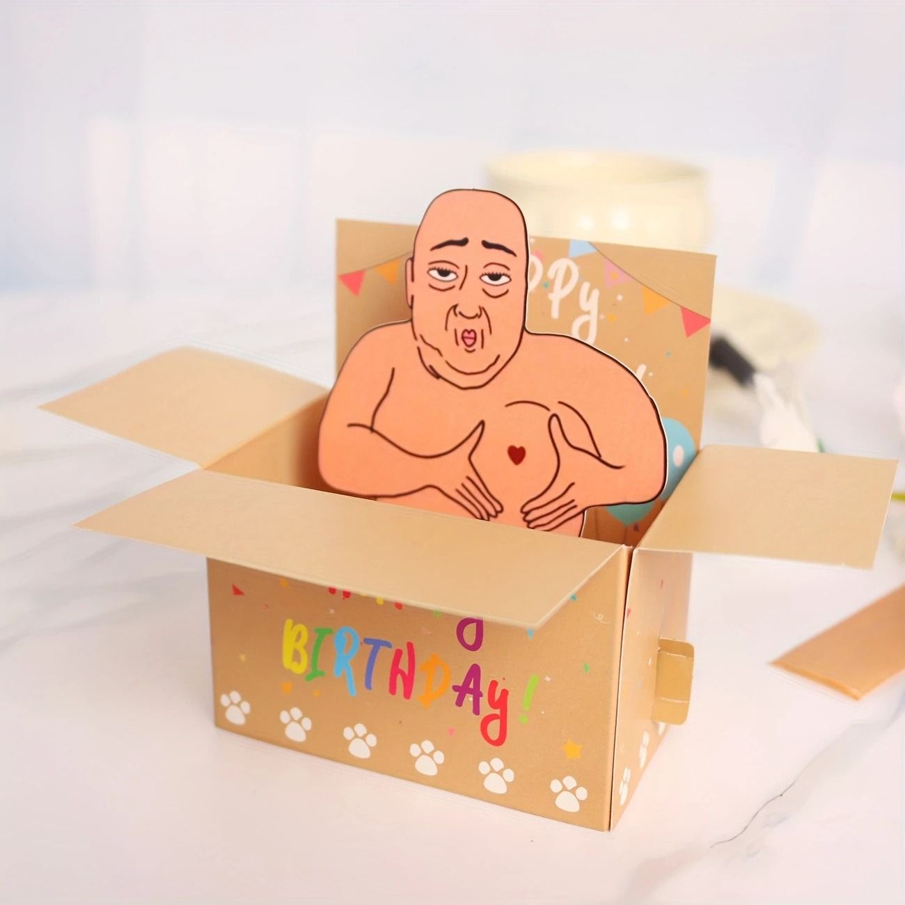 부담스러운 대머리 편지지 킹받는 웃긴 병맛 쓸데없는 친구 우정 선물 편지 메시지 메모 엽서 - 상세 이미지 2