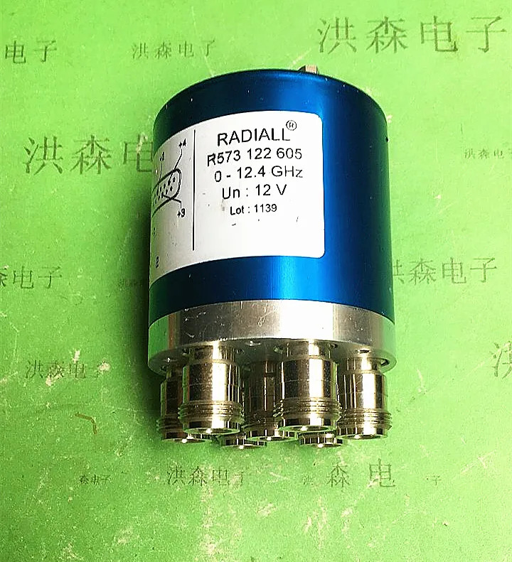 RADIALL RF 마이크로파 동축 스위치 R573122605 0-12.4GHz 12V SP6T N