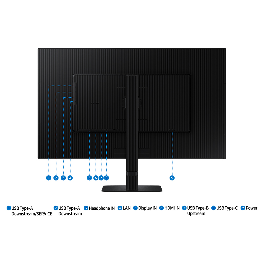리퍼비시 삼성 뷰피니티 S8 S32D806U LS32D806U 블랙 80cm(32인치) UHD 4K C타입 이미지 7
