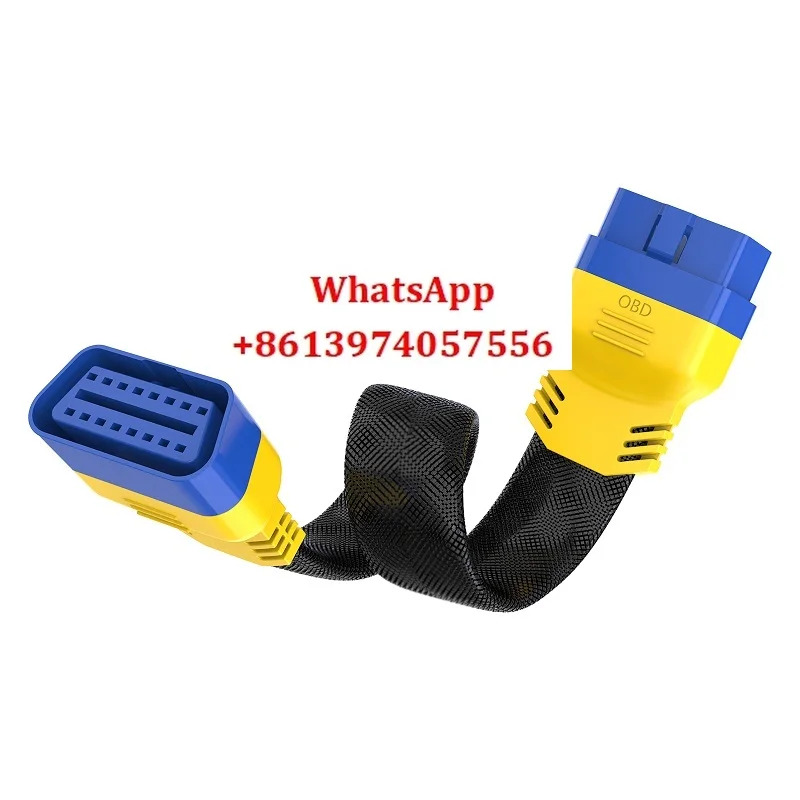 OBD 연장 케이블 자동차 OBD2 테스터 범진단 인터페이스 수-암 어댑터 16핀 16코어
